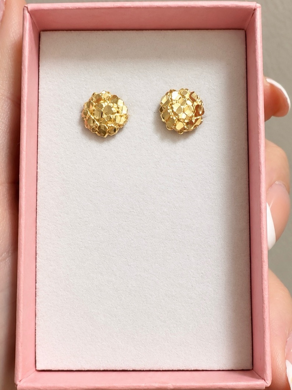 Real 10k gold Stud Earrings - Women's Jewelry